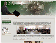 Tablet Screenshot of missioninnamibia.com